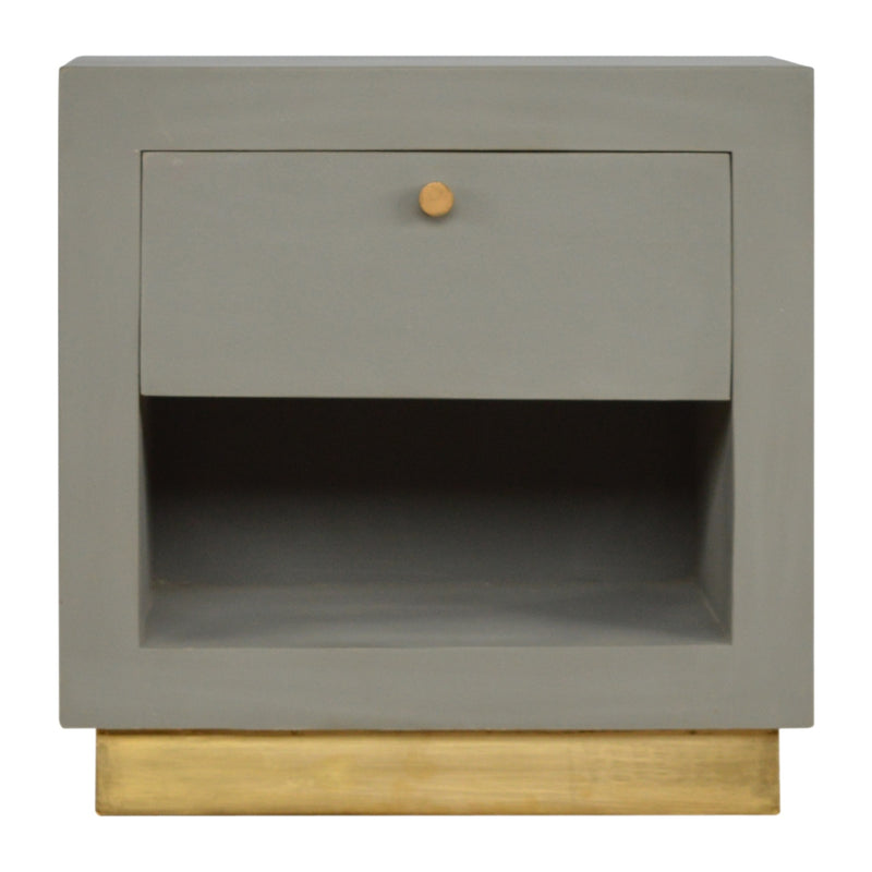 Cement Nightstand with Open Slot
