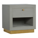 Cement Nightstand with Open Slot