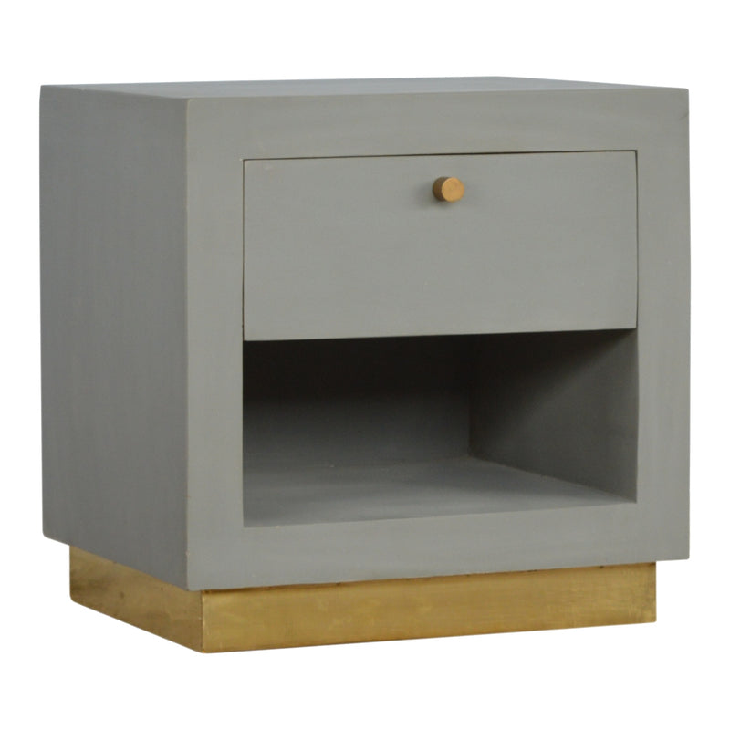 Cement Nightstand with Open Slot