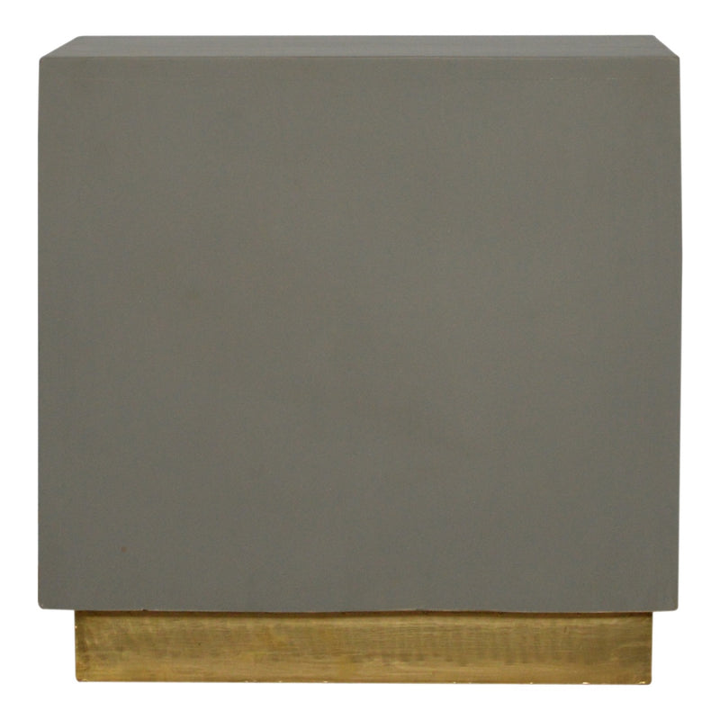 Cement Nightstand with Open Slot