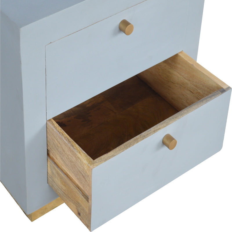 Sleek Cement Nightstand