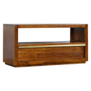 Gold Bar Chestnut TV Stand