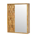 Pineapple Carved Mirror Cabinet