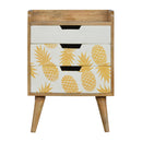 Pineapple Screen Printed Nightstand