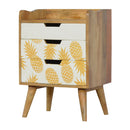 Pineapple Screen Printed Nightstand