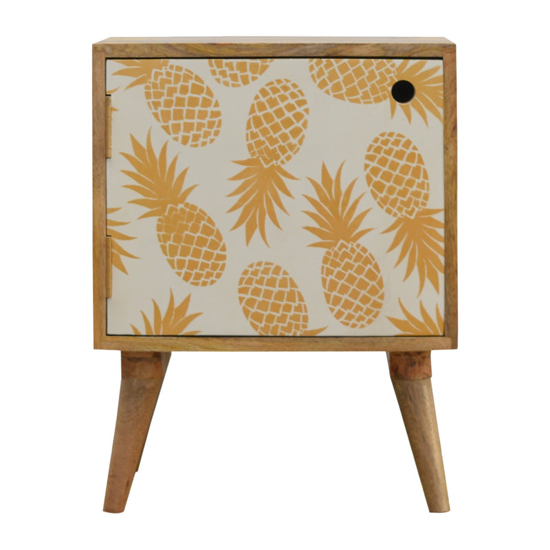 Pineapple Screen Print Nightstand