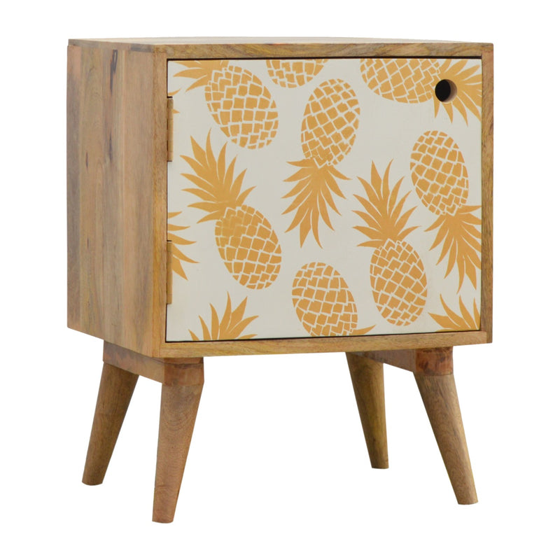Pineapple Screen Print Nightstand