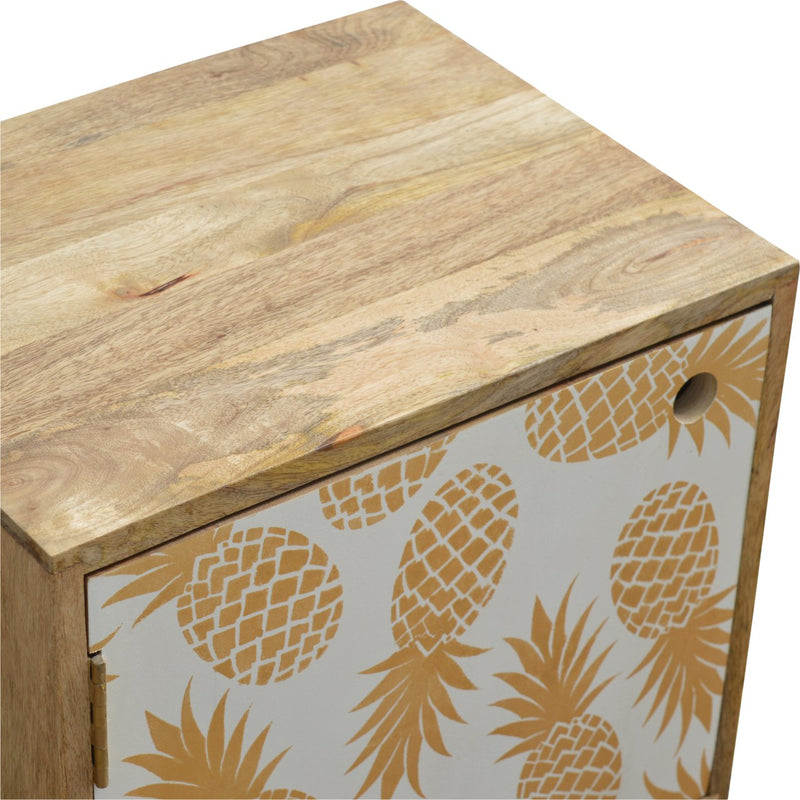 Pineapple Screen Print Nightstand