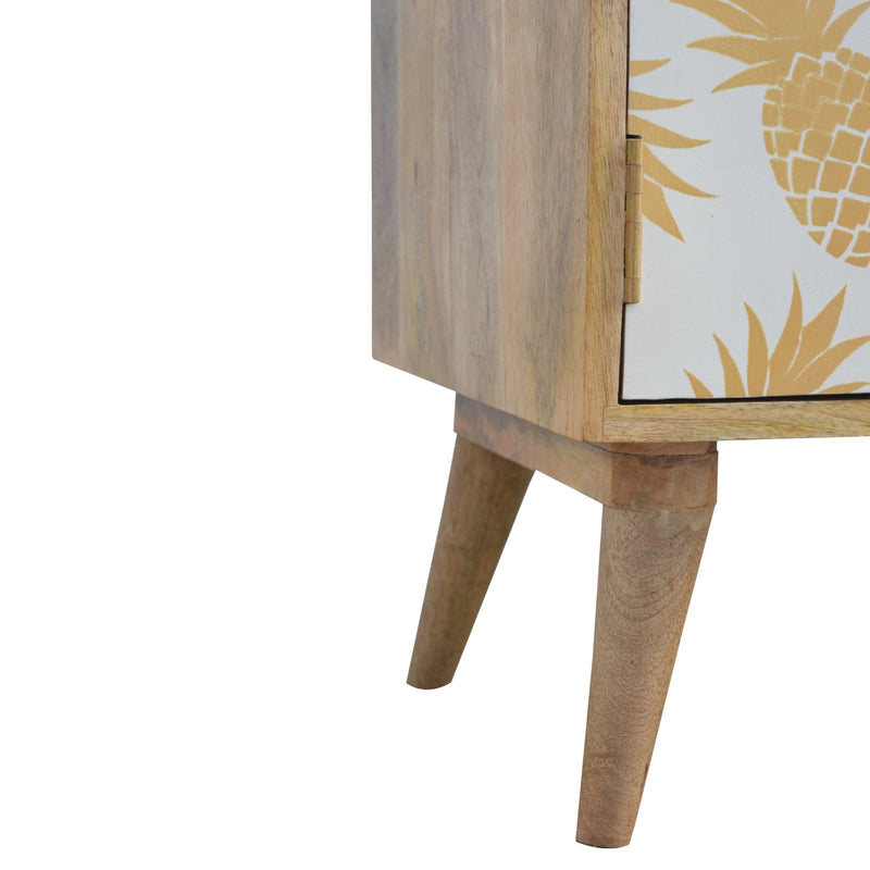 Pineapple Screen Print Nightstand