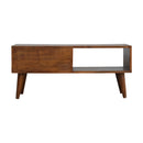 Chestnut Prism Sliding Media Unit Artisan