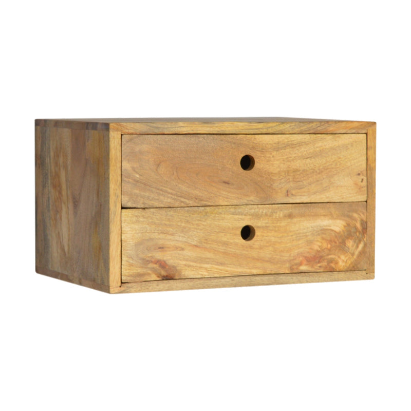 Oak-ish Wall Mounted Nightstand