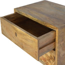 Oak-ish Wall Mounted Nightstand