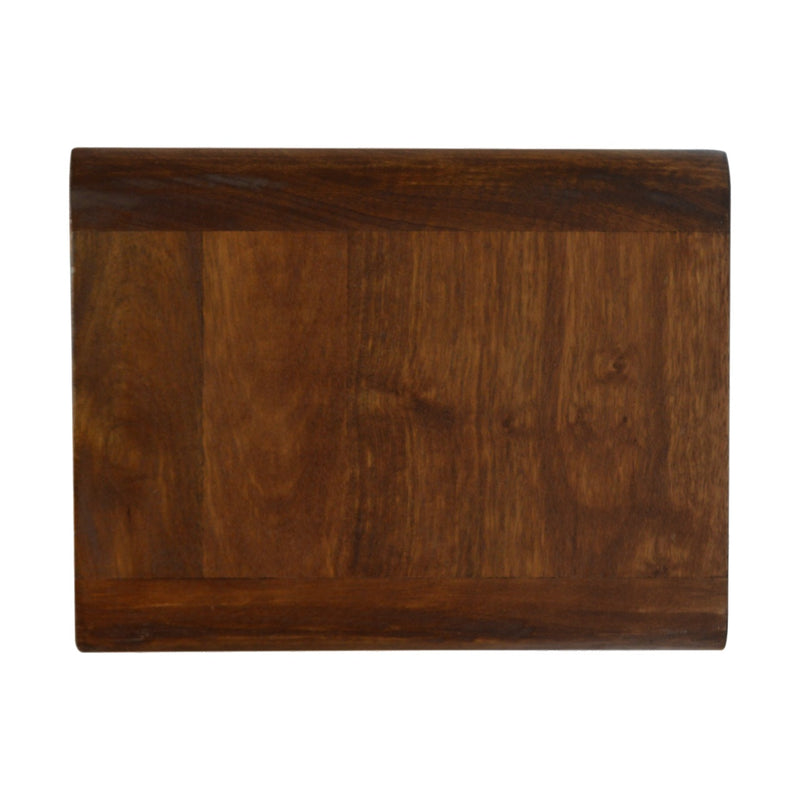 Floating Curved Chestnut nightstand Artisan