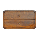 Floating Curved Chestnut nightstand Artisan