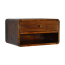 Chestnut Curve Floating nightstand Artisan