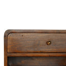 Chestnut Curve Floating nightstand Artisan