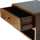 Chestnut Curve Floating nightstand Artisan