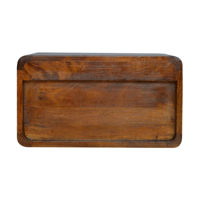 Chestnut Curve Floating nightstand Artisan
