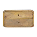 Oak-ish 2 Drawer Floating nightstand Artisan