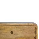 Oak-ish 2 Drawer Floating nightstand Artisan