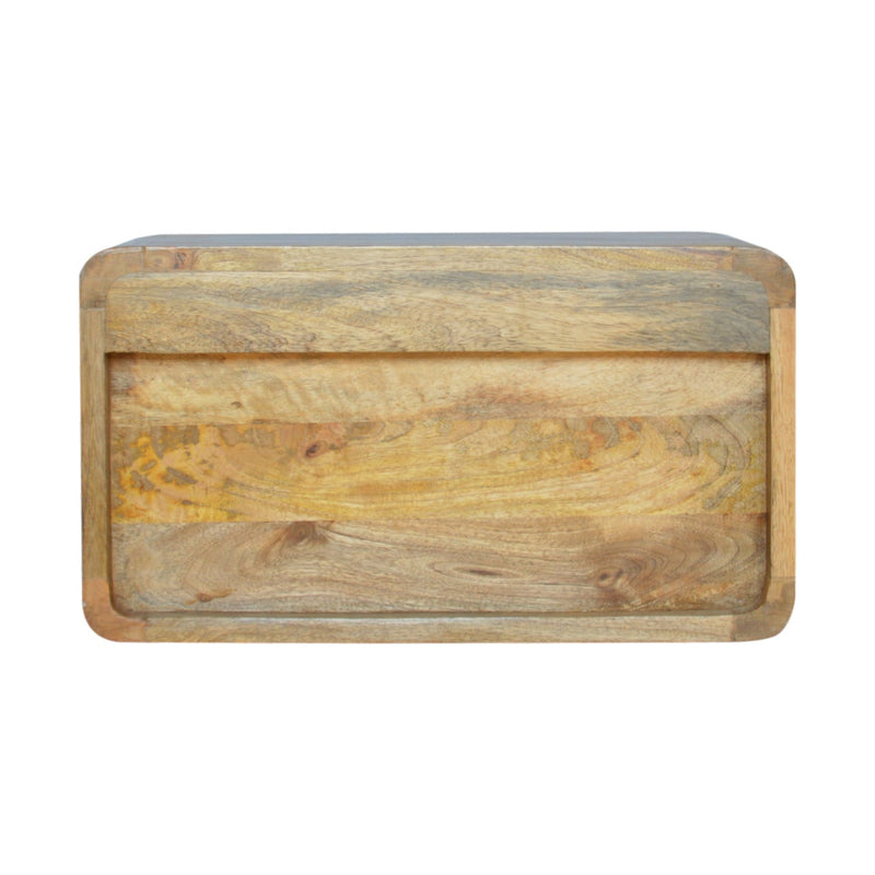 Oak-ish 2 Drawer Floating nightstand Artisan
