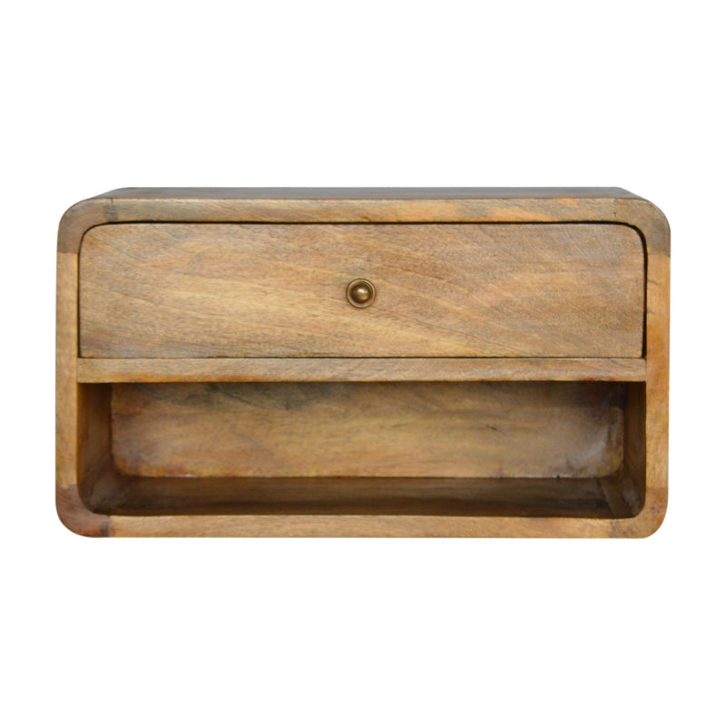 Floating Curve Open Slot nightstand Artisan