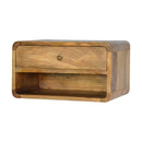 Floating Curve Open Slot nightstand Artisan