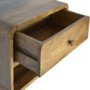 Floating Curve Open Slot nightstand Artisan