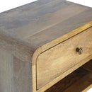 Floating Curve Open Slot nightstand Artisan