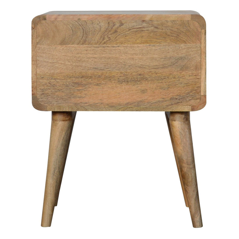 Curved Oak-ish nightstand Artisan