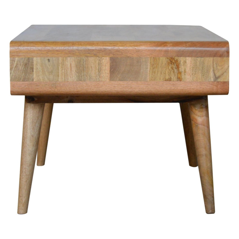 Curved Oak-ish Coffee Table Artisan
