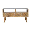 Diamond Carved TV Unit