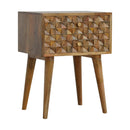 Diamond Carve 2 Drawer Nightstand