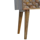 Diamond Carve 2 Drawer Nightstand