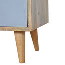 Grey Painted Cut-out Nightstand