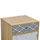 Mixed Pattern Nightstand