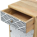 Mixed Pattern Nightstand