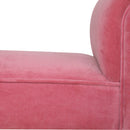 Pink Velvet Bench