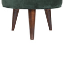 Emerald Green Velvet Nordic Stool
