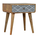 Monochrome Print Nightstand