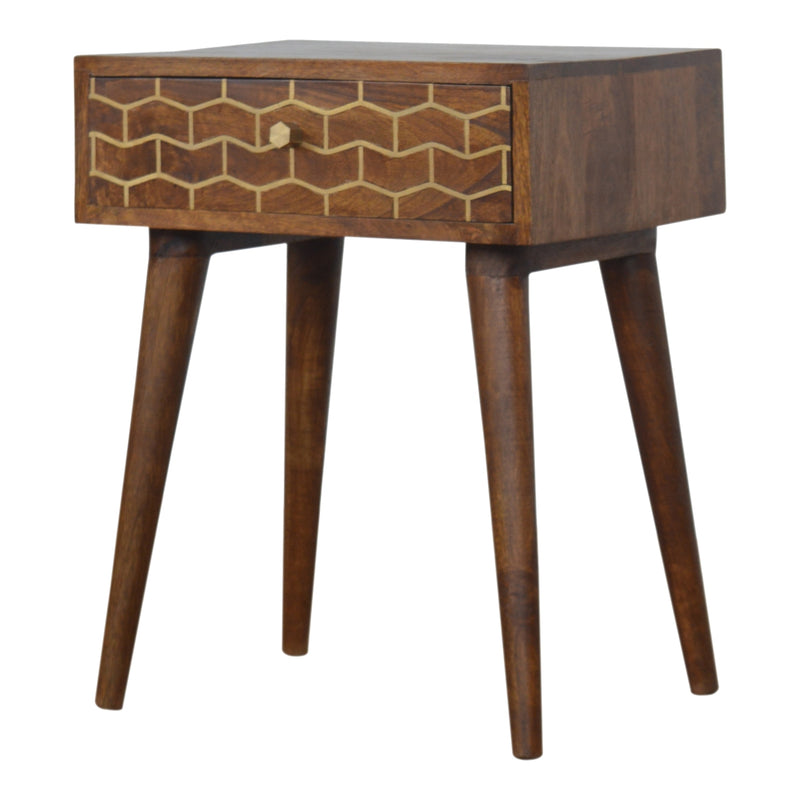 Gold Art Pattern Nightstand