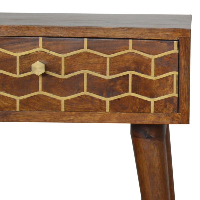 Gold Art Pattern Nightstand
