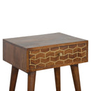 Gold Art Pattern Nightstand