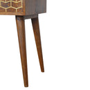 Gold Art Pattern Nightstand