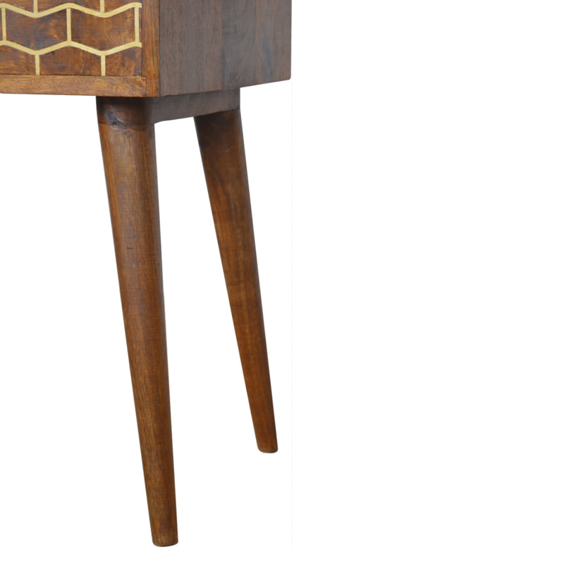 Gold Art Pattern Nightstand
