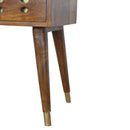 Chestnut Brass Cut out Nightstand