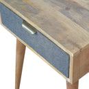 Grey Tweed Nightstand