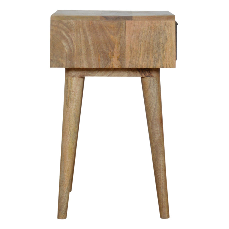 Grey Tweed Nightstand