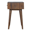 Brass Inlay Chevron Nightstand