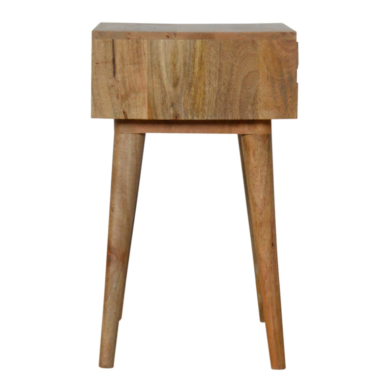 Pineapple Carved Oak-ish Nightstand